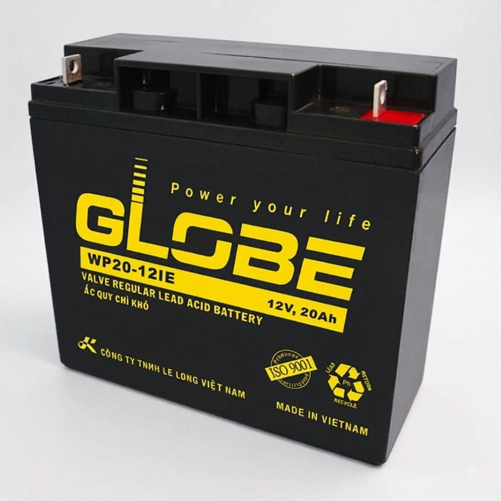 Ắc quy 12V-20AH GLOBE WP20-12IE
